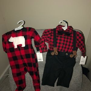 Two boys Carters outfits
